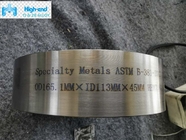 Cincin Paduan Titanium ASTM B381 Gr1 Cincin Mulus Ditempa Panas