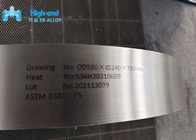 Gr5 Anil Paduan Cincin Titanium Ditempa Ti6al4v OD590mm