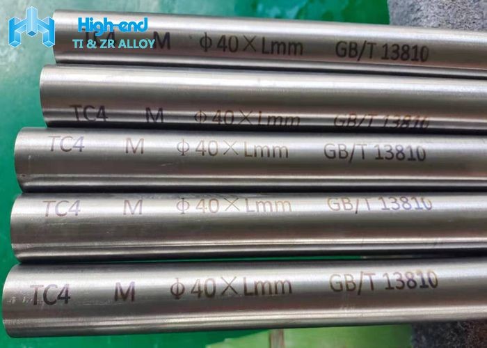 Gr5 Titanium Alloy Bar Bahan Medis Murni Dia 40mm